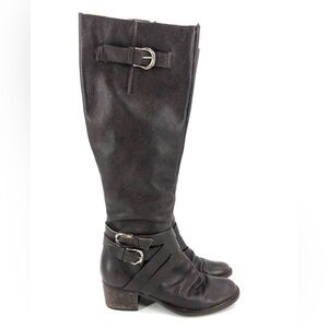 Matisse Faulkner Boots Womens 6.5 Brown Leather Knee High Riding Equestrian Moto